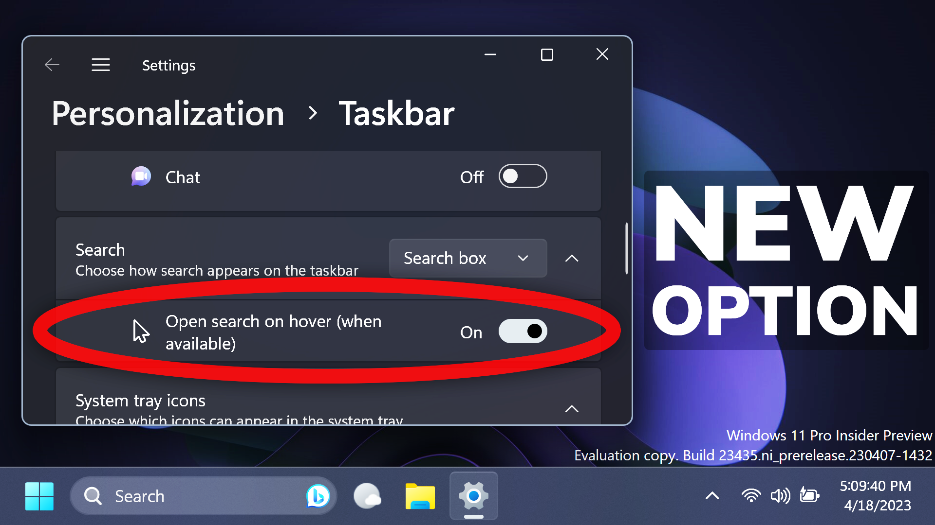 How To Enable New Taskbar Option In Windows 11 23435 Tech Based