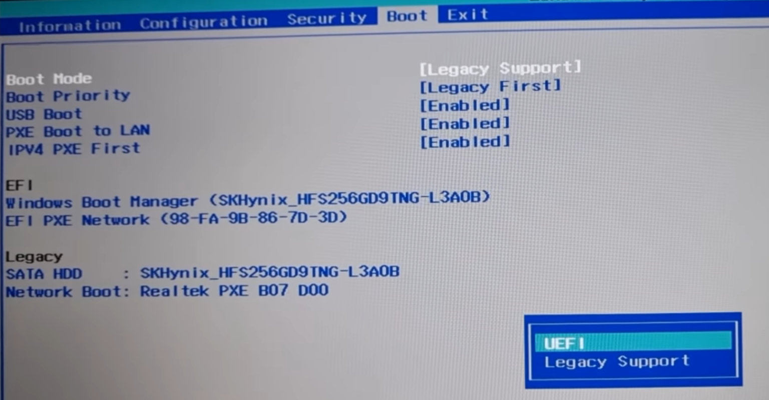 Fix This Pc Cant Run Windows 11 The Pc Must Support Secure Boot Legacy Bios Mode To Uefi 6191