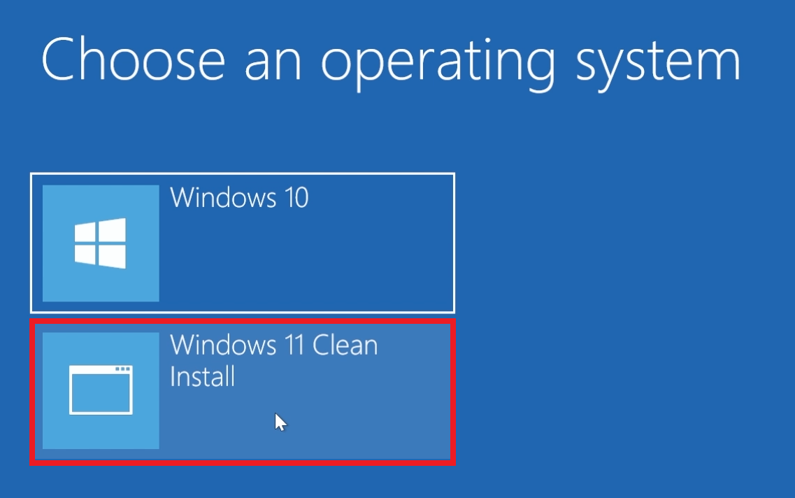 windows 11 clean install