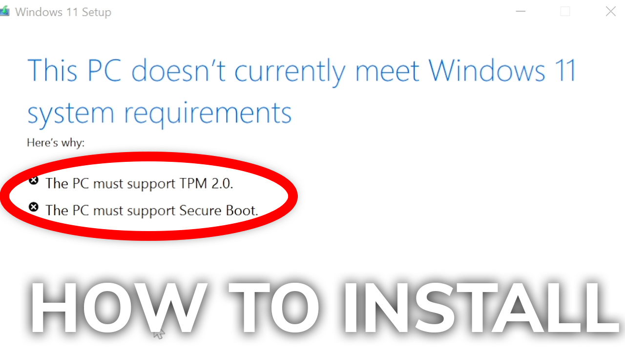 Install Windows 11 On Unsupported PC (No TPM 2.0 Or Secure Boot) - Tech ...