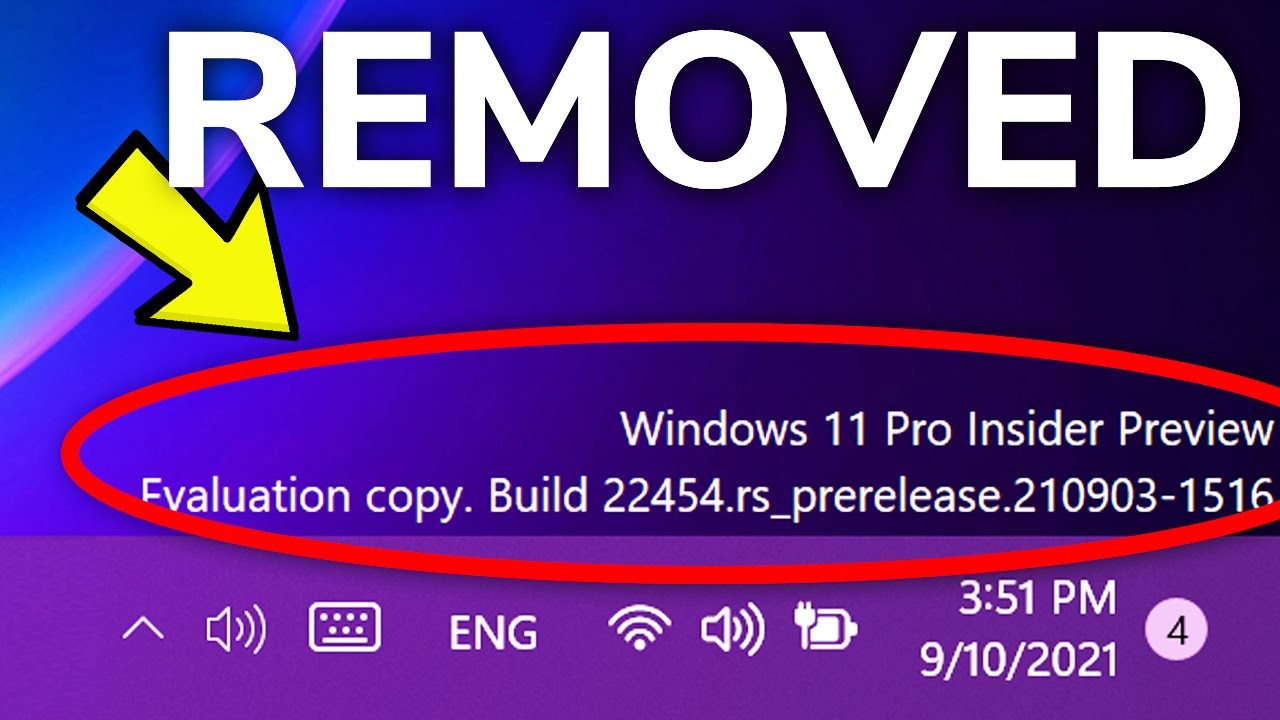 How to Remove Windows 11 Version Watermark from Desktop (Dev Channel