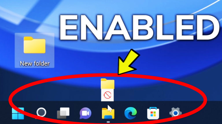 How To Enable Drag & Drop To The Taskbar In Windows 11 - Tech Based