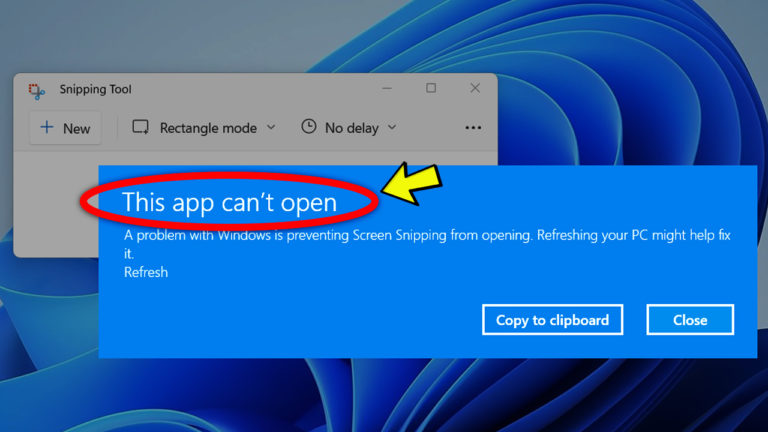 Fix: Snipping Tool not working/opening in Windows 11 - Tech Based