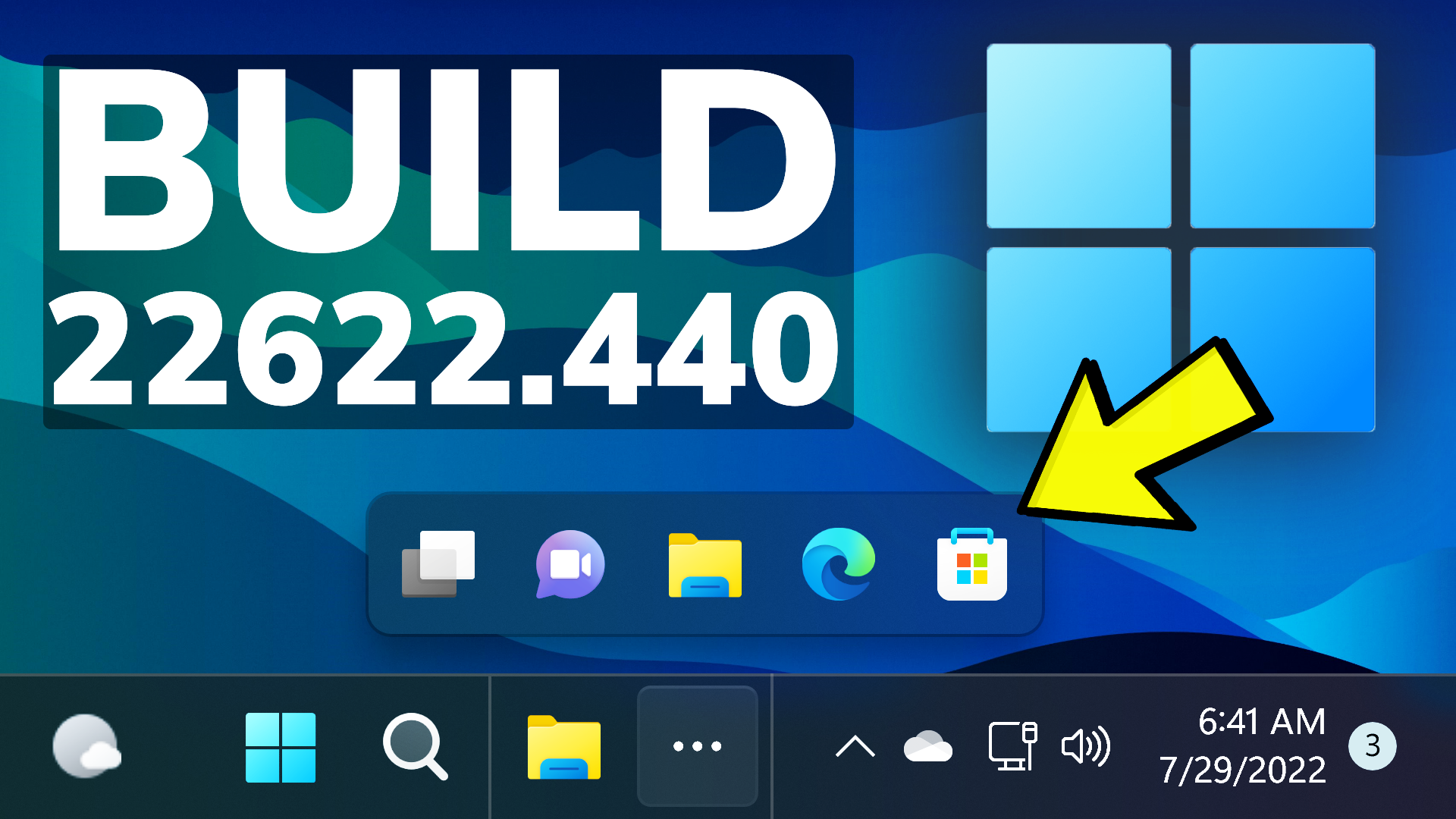 New Windows 11 Build 22622.440 – New Taskbar Overflow, Open With ...