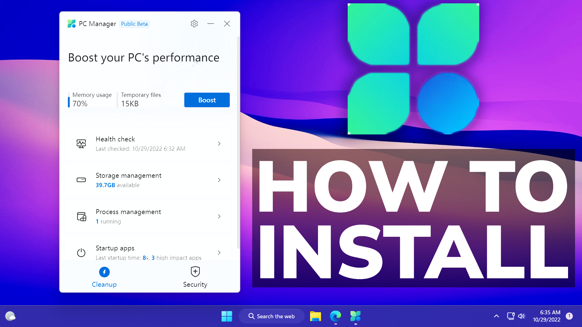 PC Manager 3.6.3.0 instal the new for windows