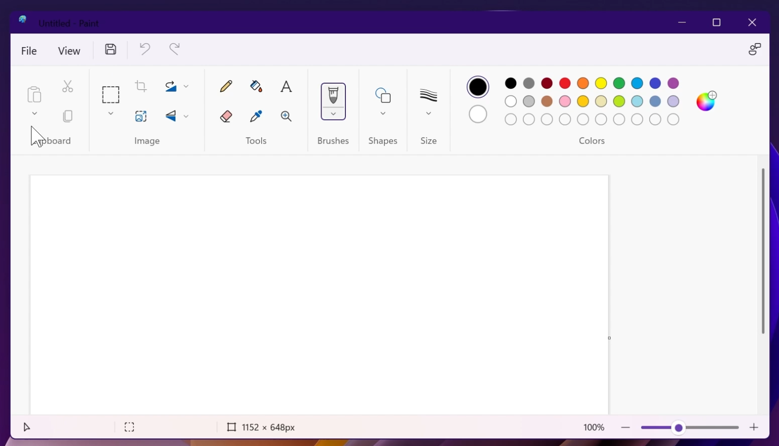 New Paint App in Windows 11 with Updated Design Tech Based