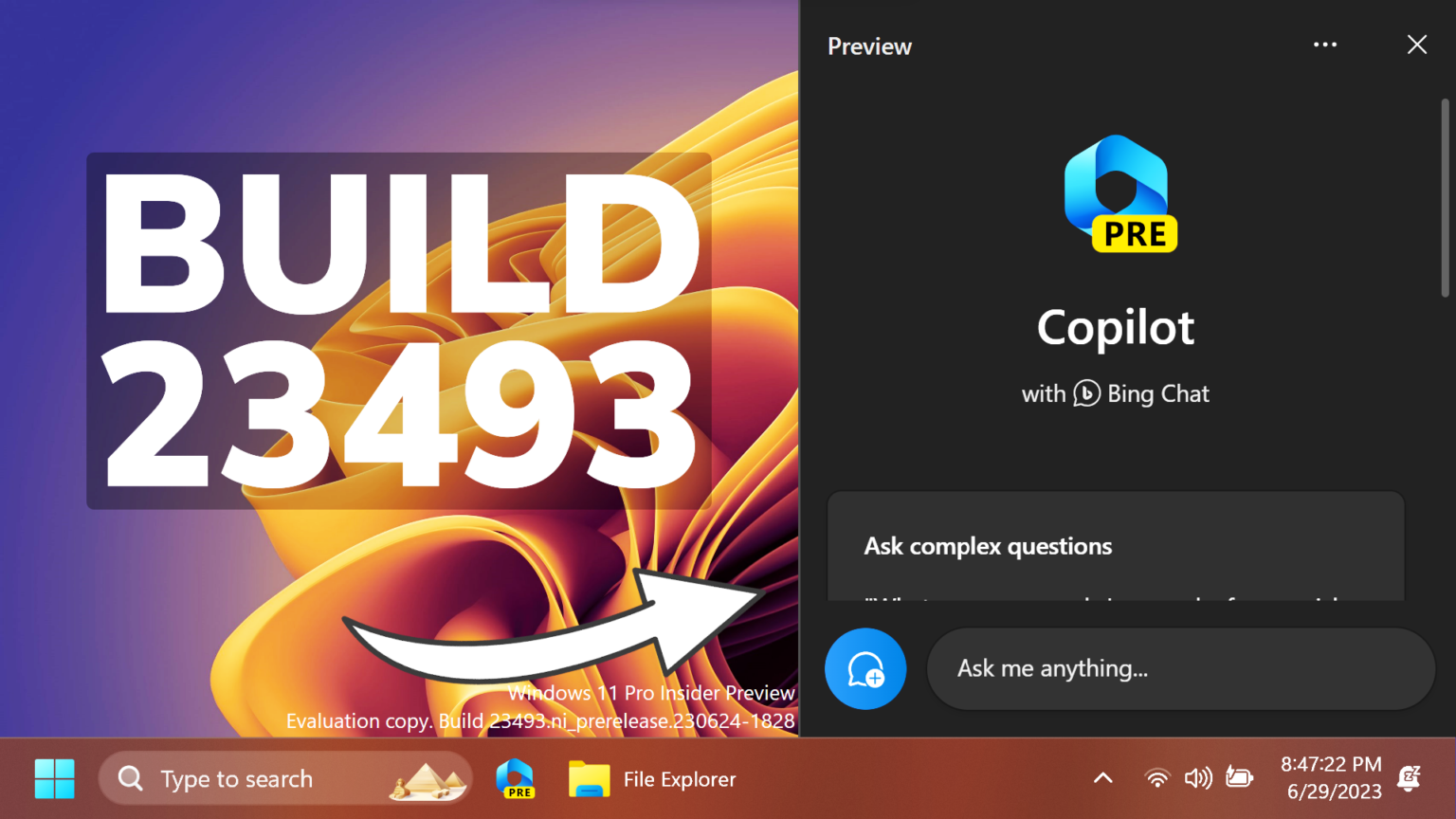 New Windows 11 Build 23493 – New Copilot AI, New Settings Homepage ...