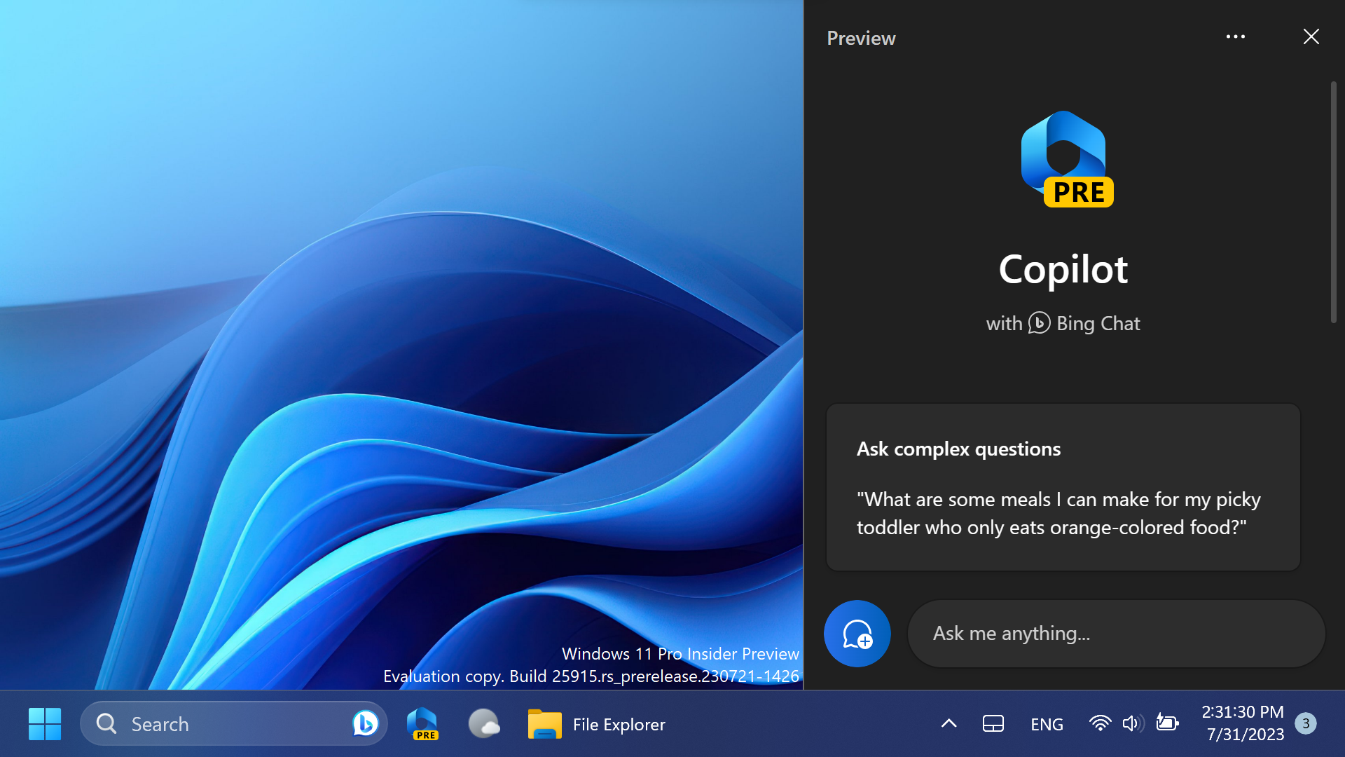 How to Enable New Hidden Features in Windows 11 25915 – Copilot AI ...