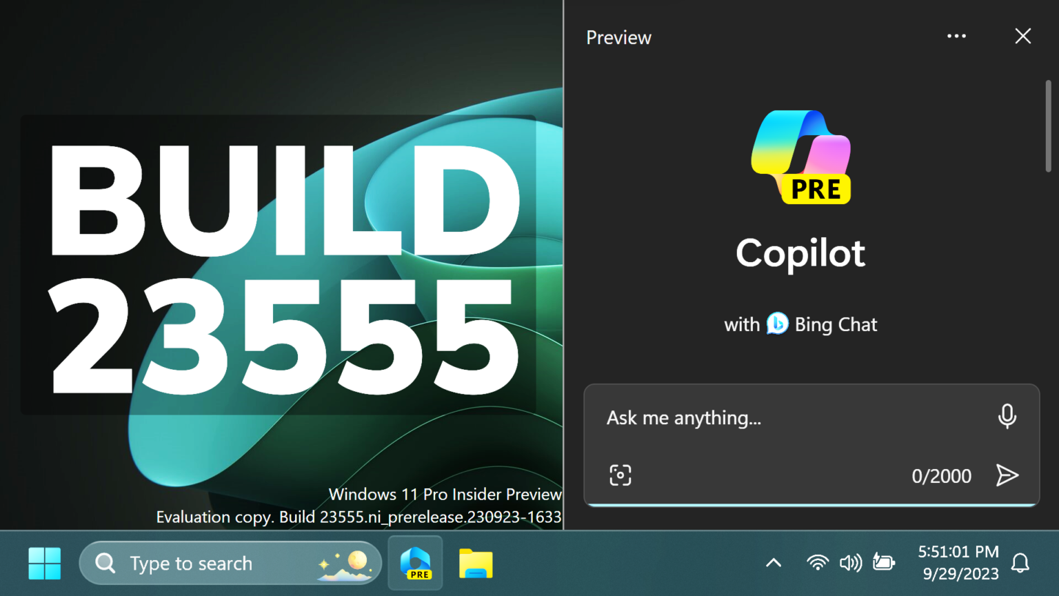 New Windows 11 Build 23555 – Copilot AI Fix, Task Manager, and more ...