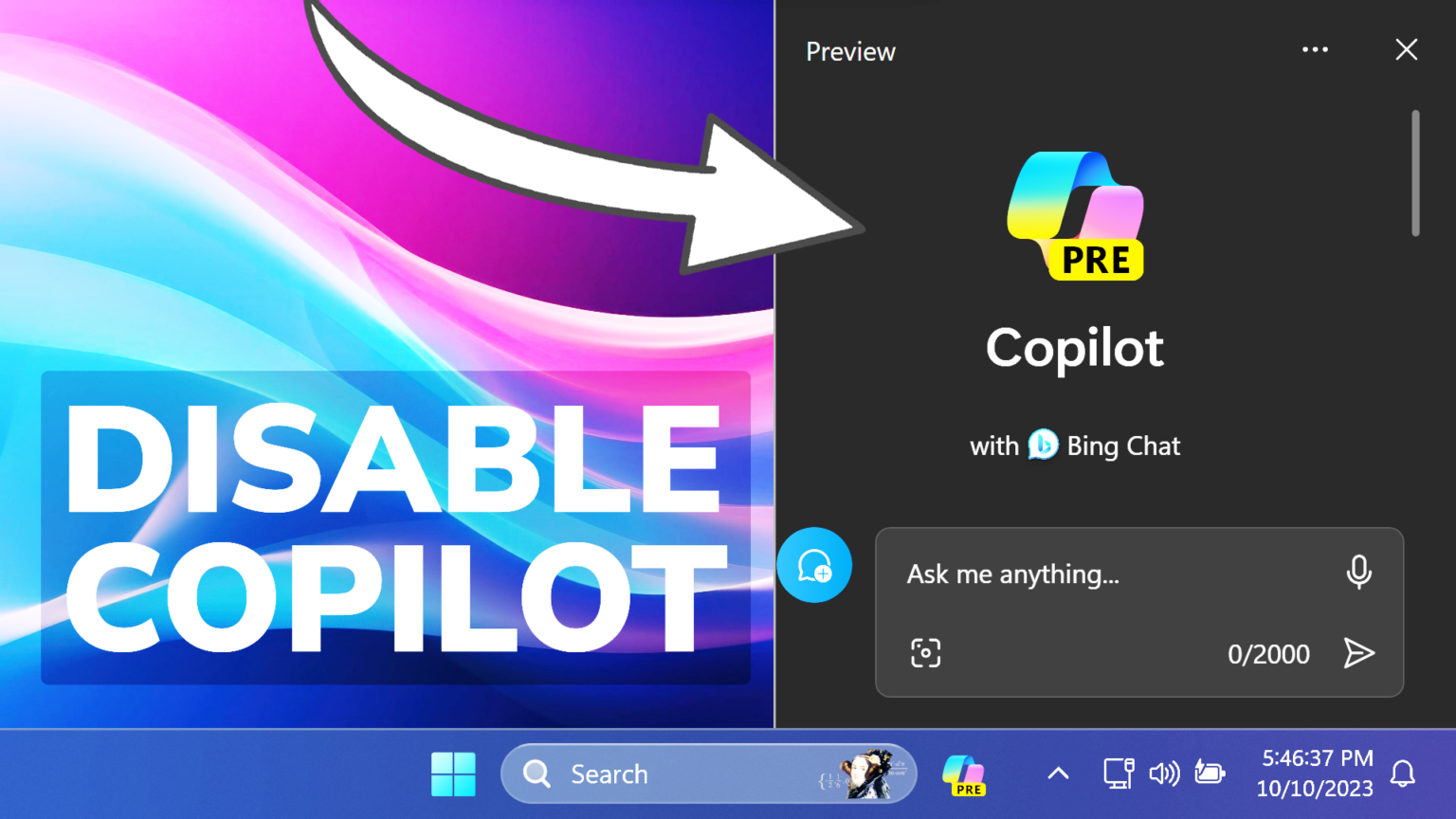 How To Disable Copilot AI In Windows 11 (2023) - Tech Based