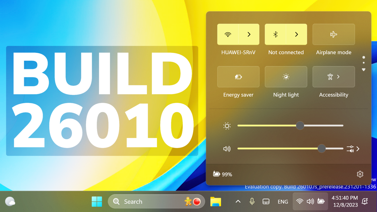 New Windows 11 Build 26010 – Copilot Move and Resize, Quick Settings ...