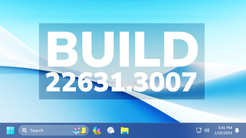 New Windows 11 January 2024 Update First Update in the Main Release