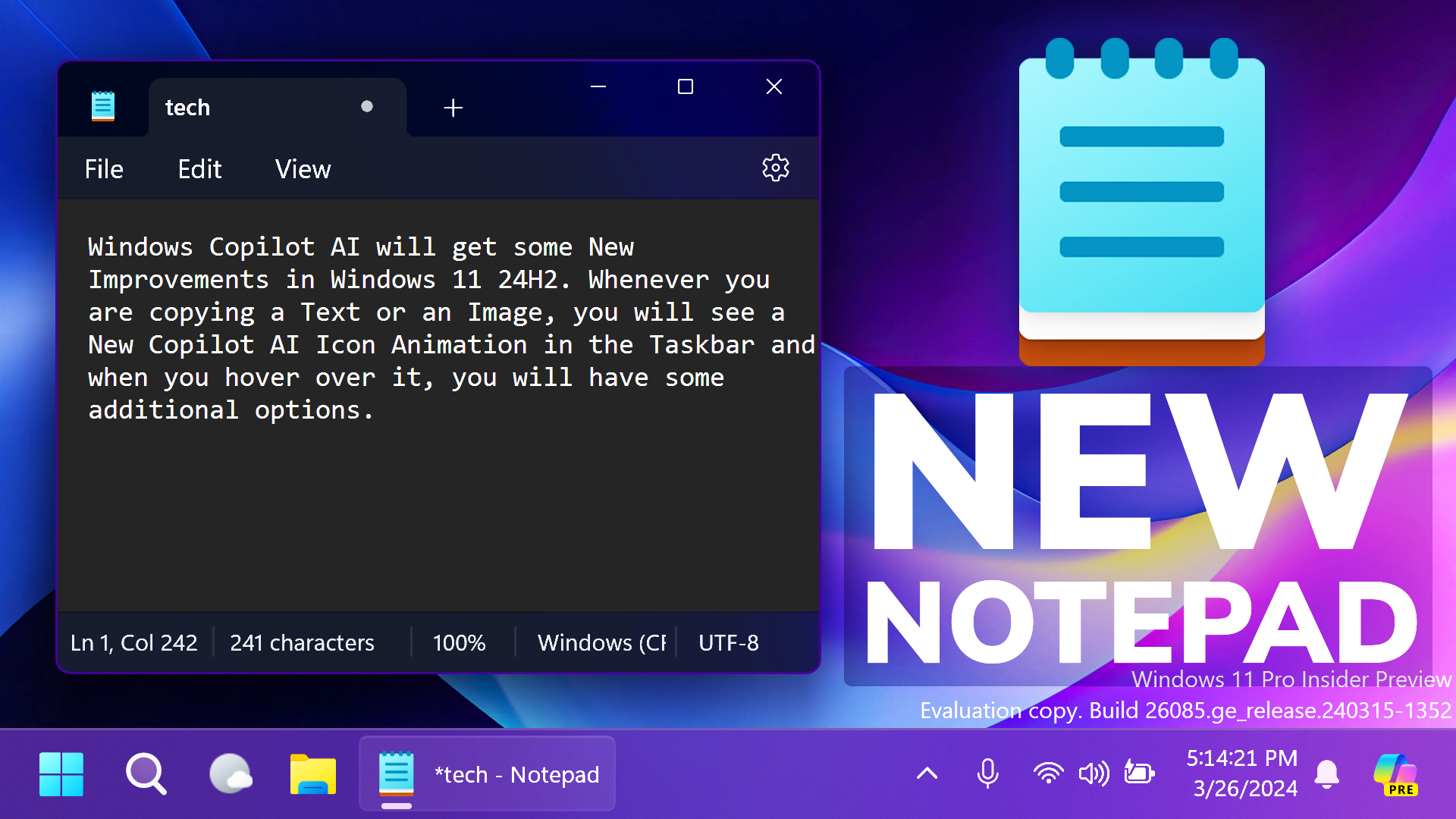 new-notepad-app-update-in-windows-11-autocorrect-spellcheck-new