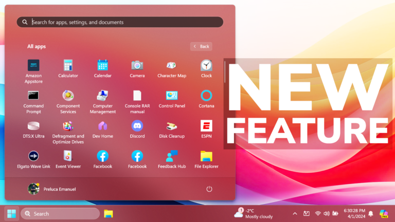 How to Enable New Start Menu All Apps Section in Windows 11 22635.3420 ...