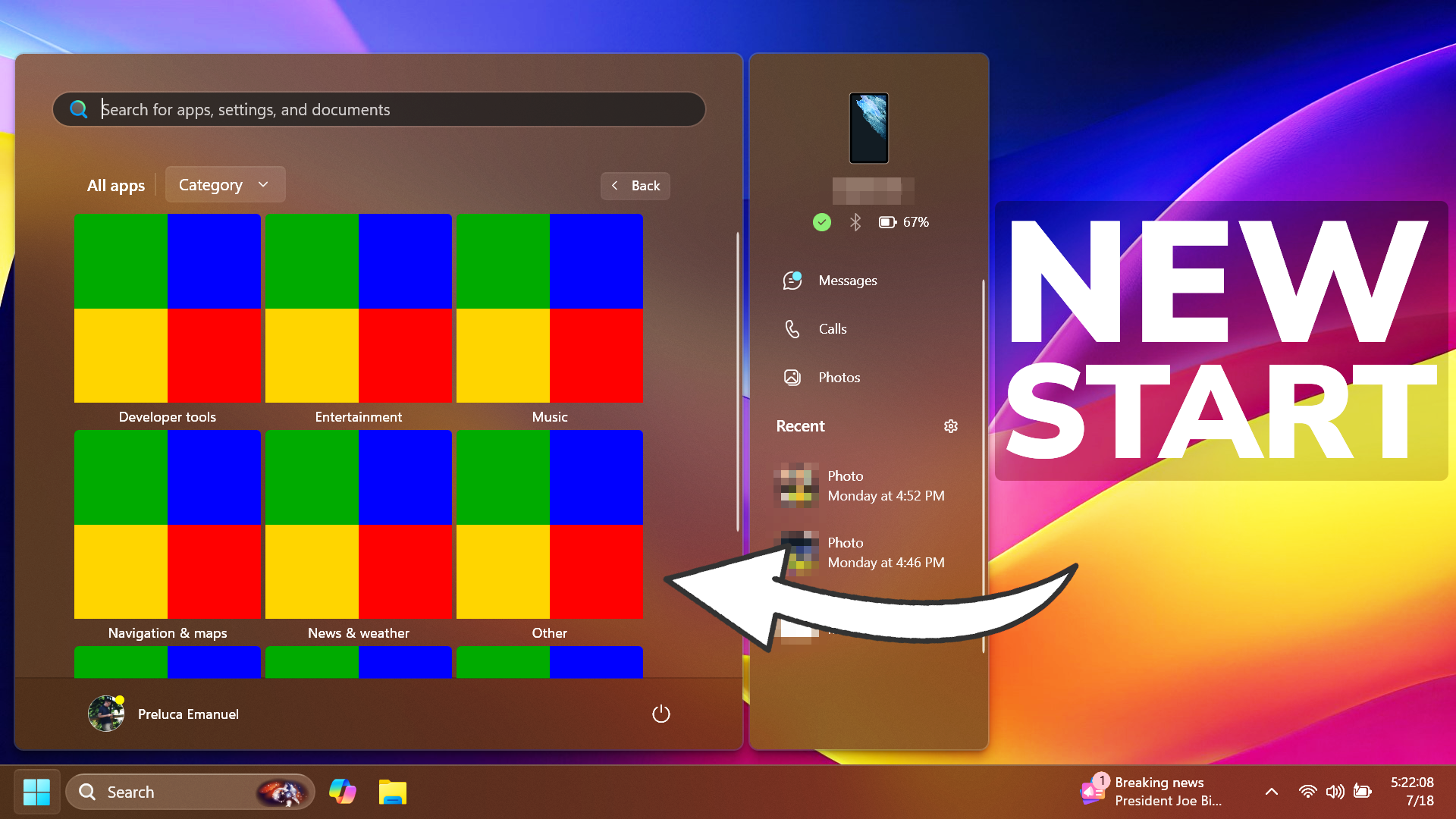 How to Enable New Start Menu in Windows 11 22635.3930 - Tech Based