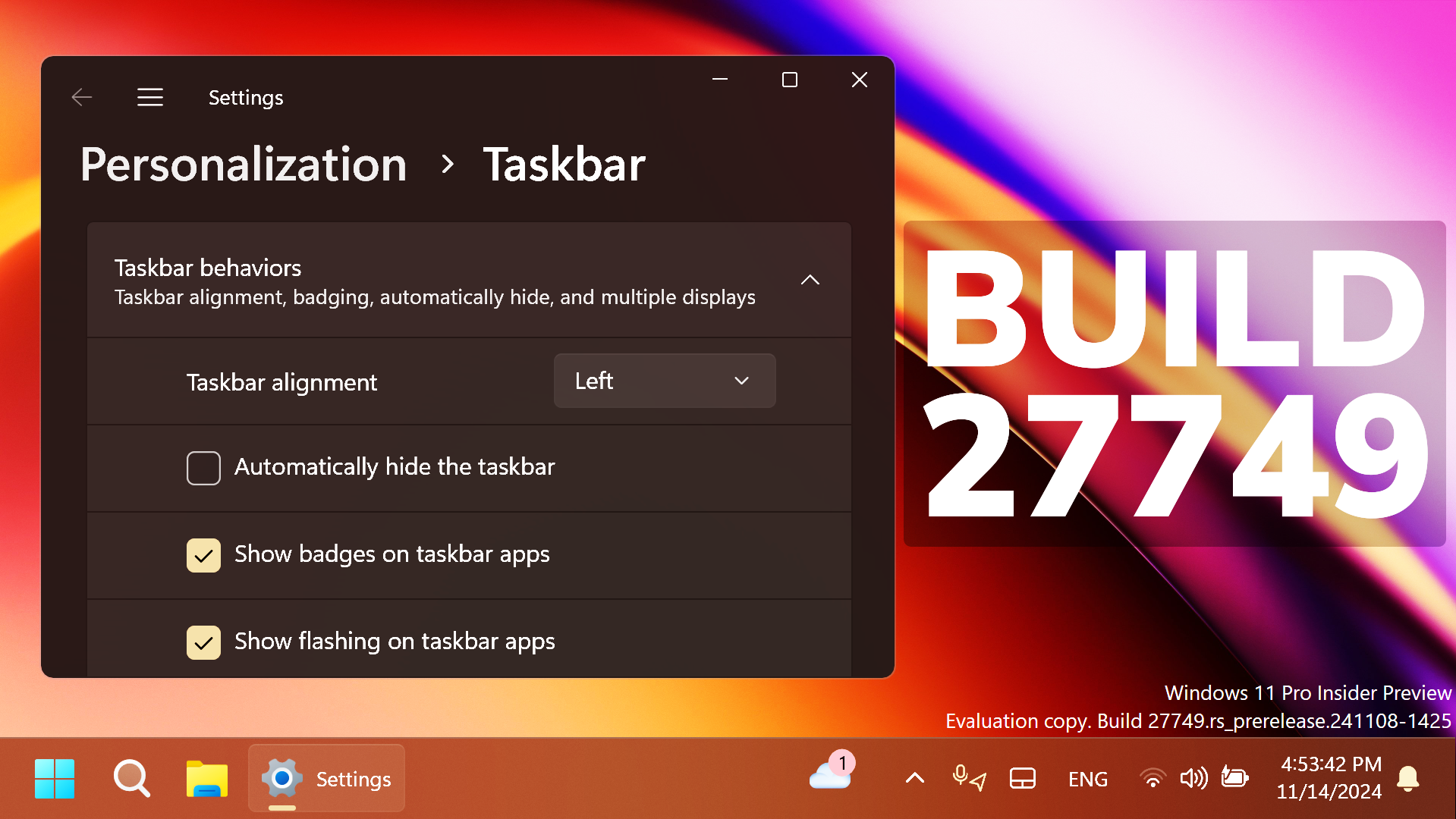 New Windows 11 Build 27749 – New Taskbar Change, New Mouse Pointer ...