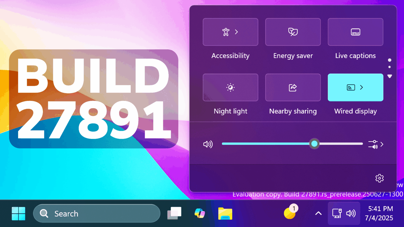 Windows 11 27891 tech based