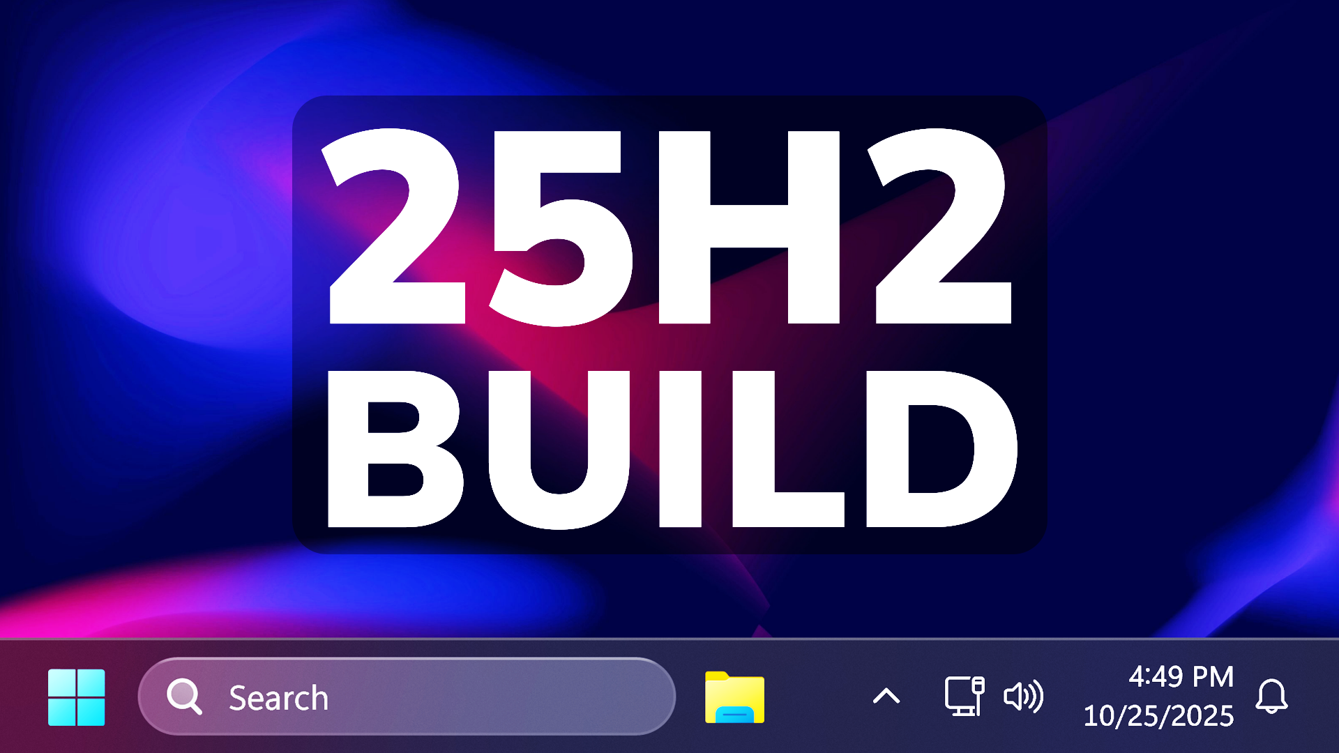 New Windows 11 25H2 Build 26220.6982 – New Search Box Feature techbased ...