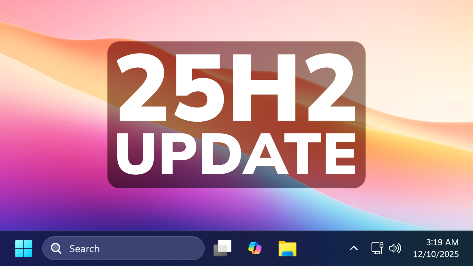 New Windows 11 25H2 December 2025 Update – New Features in the Main ...