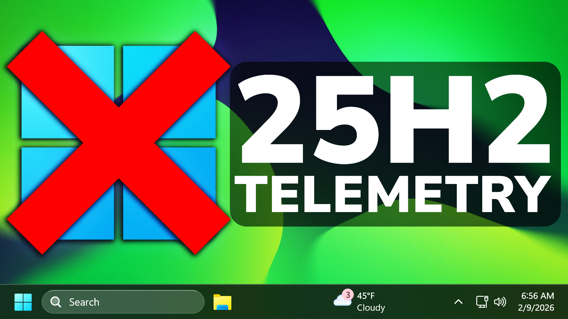 Disable Windows 11 25H2 Telemetry Completely - Tech Based