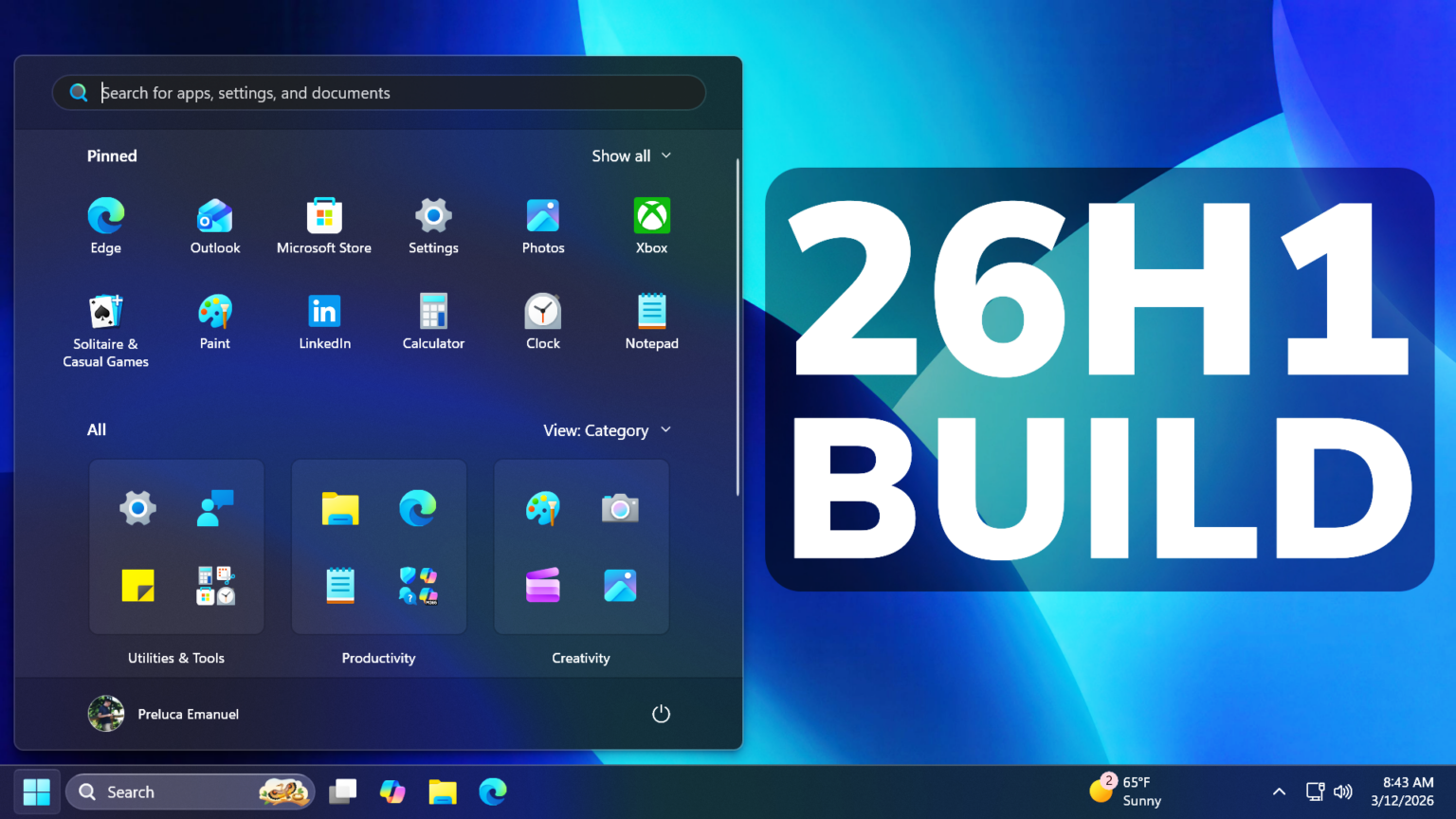 New Windows 11 26H1 March 2026 Update – New Features and Changes (Build ...