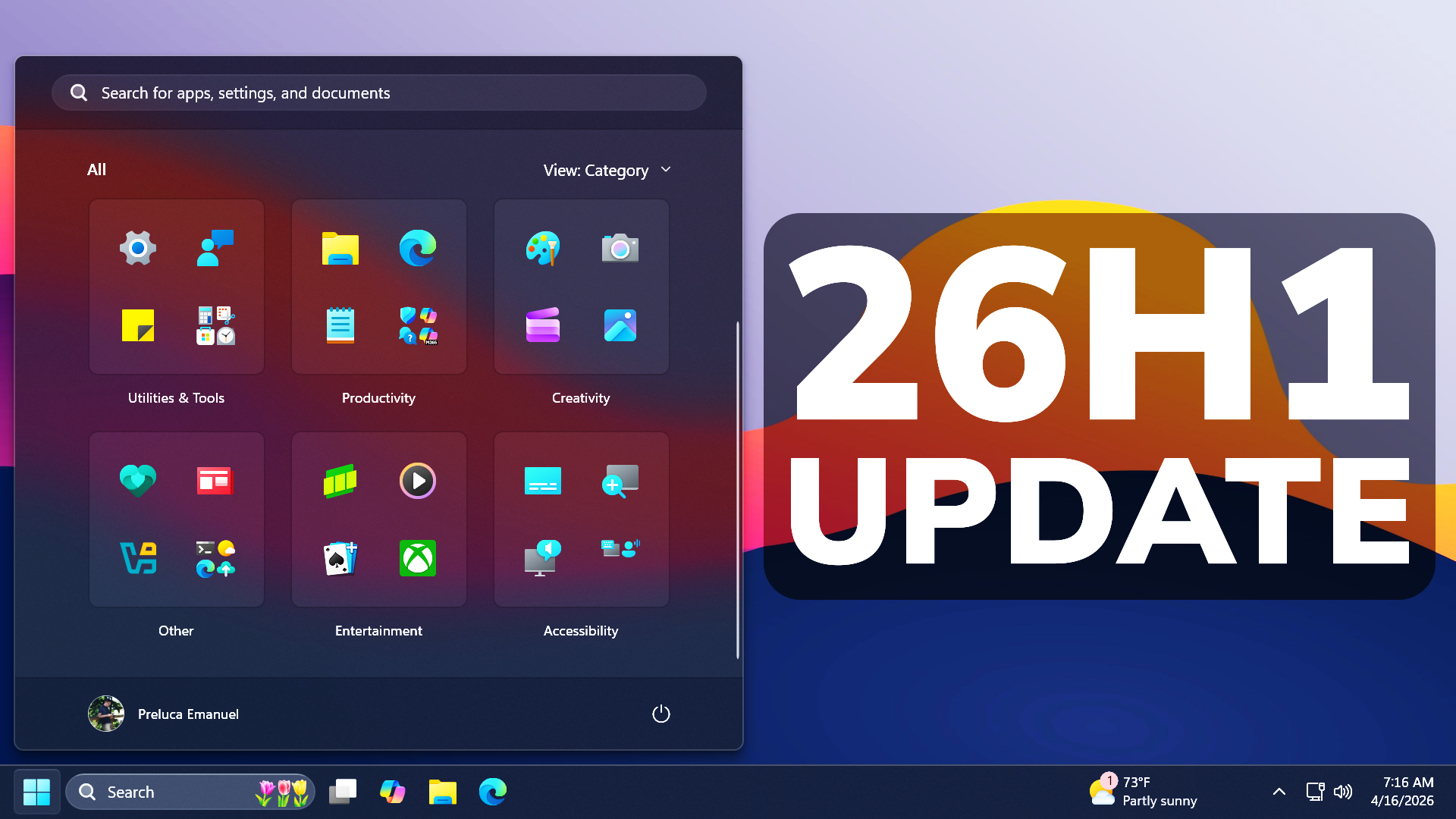 New Windows 11 26H1 April 2026 Update – New Features and Changes (Build ...