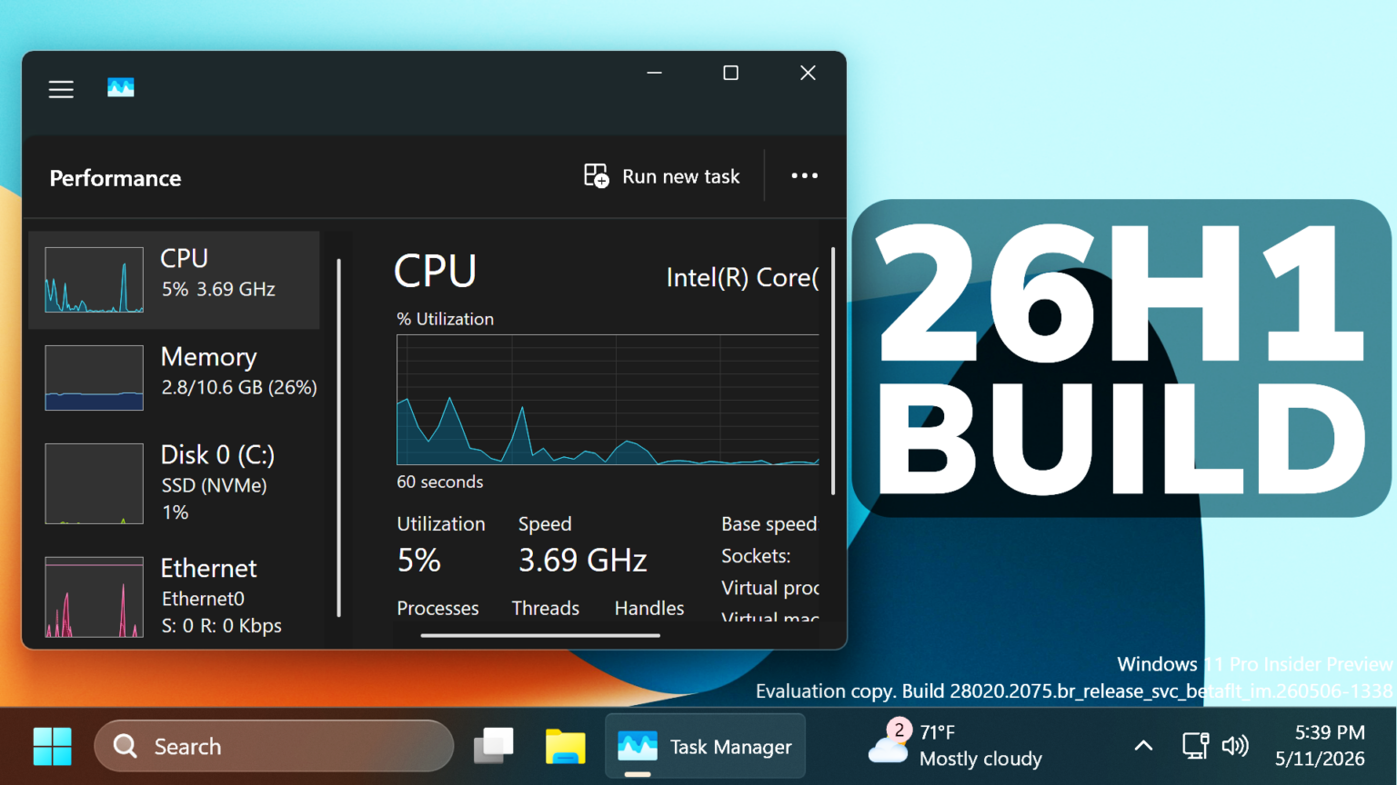 New Windows 11 26H1 Build – New Features in the Build 28020.2075 ...