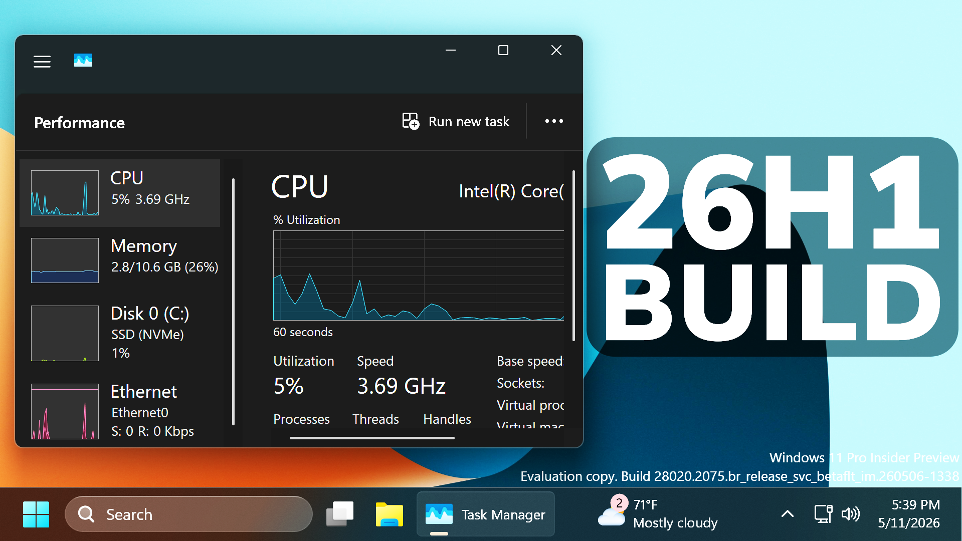 New Windows 11 26H1 Build – New Features in the Build 28020.2075 ...