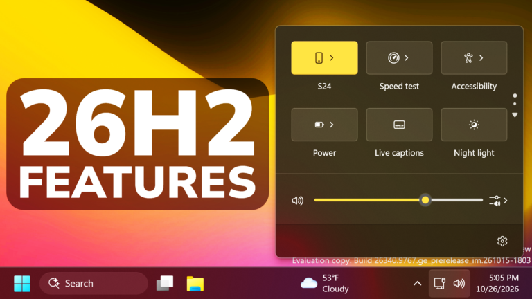 windows 11 26h2 speed test - Tech Based